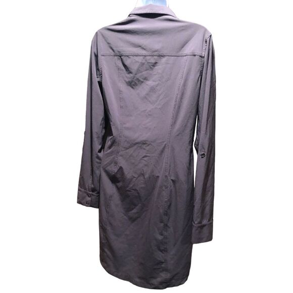 Eddie Bauer Women's Athletic Long Sleeve Casual Shirt Dress size S in Gray - Picture 2 of 8